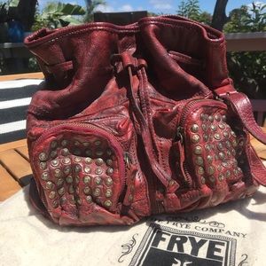 Frye Brooke Drawstring Leather Bag